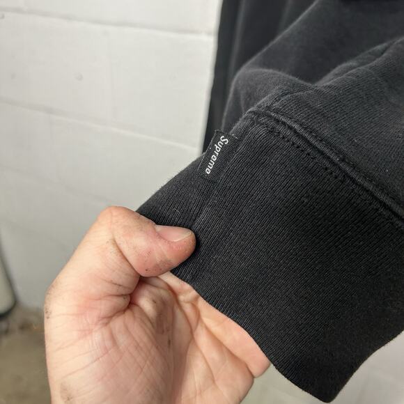 Supreme Toy Uzi Hooded Sweatshirt “Black Orange” SS19 - Picture 10 of 12